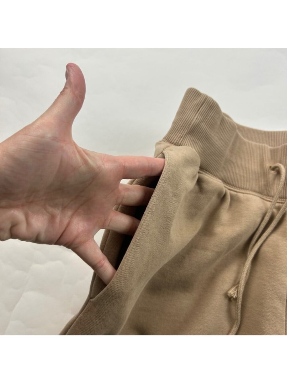 Nike Warm Sand Fleece High Rise Jogger Sweatpant XS - Picture 3 of 8